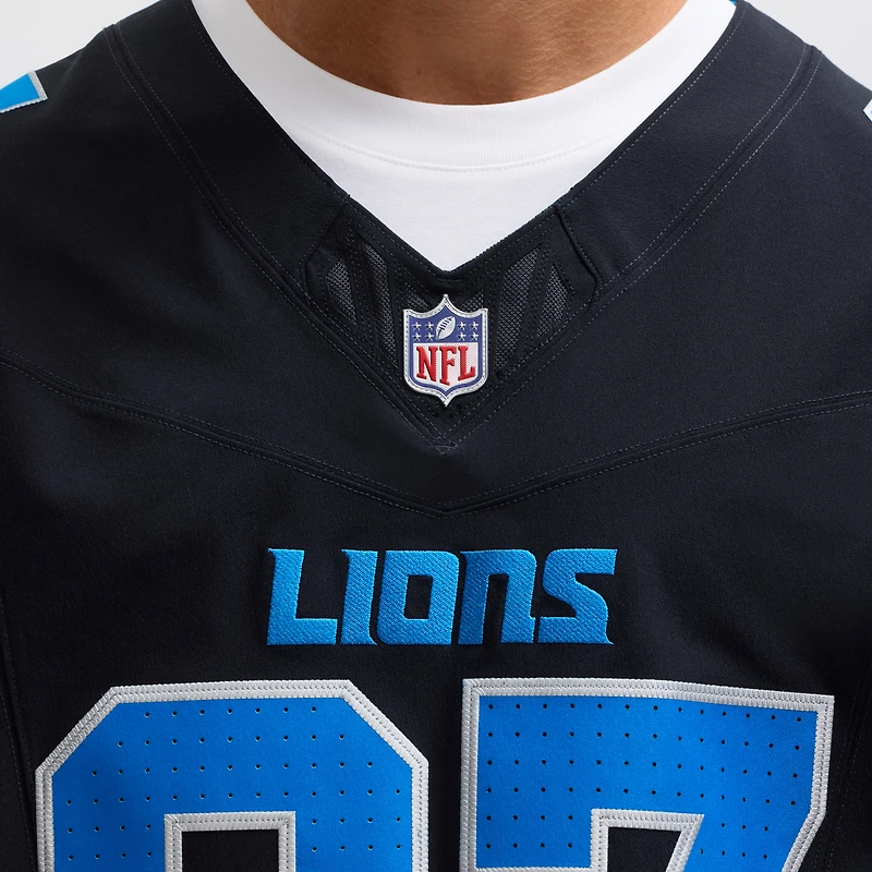 Men's Nike Aidan Hutchinson Black Detroit Lions Alternate Vapor F.U.S.E. Elite Jersey