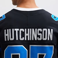 Men's Nike Aidan Hutchinson Blue Detroit Lions  Vapor F.U.S.E. Elite Jersey