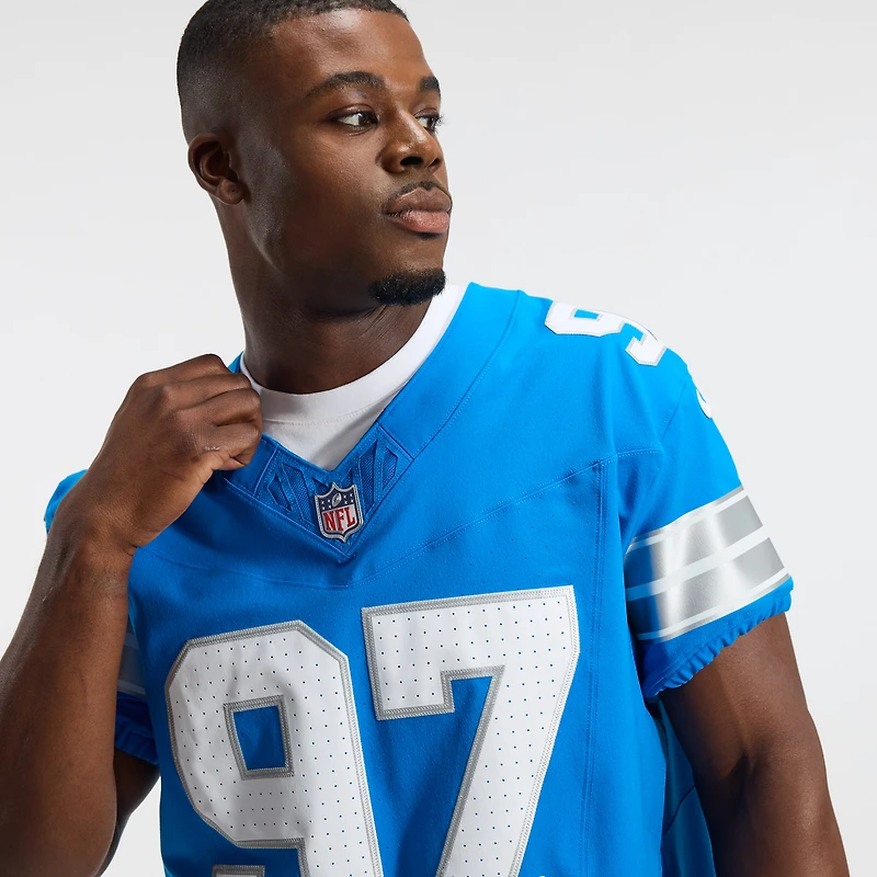 Maillot Nike Alternate Vapor F.U.S.E. Elite bleu pour homme des Detroit Lions Aidan Hutchinson