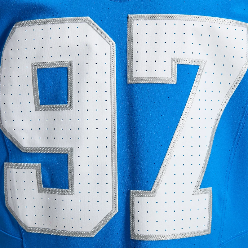 Men's Nike Aidan Hutchinson Blue Detroit Lions Alternate Vapor F.U.S.E. Elite Jersey