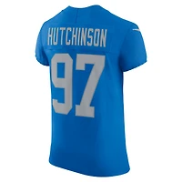 Maillot Nike Alternate Vapor F.U.S.E. Elite bleu pour homme des Detroit Lions Aidan Hutchinson