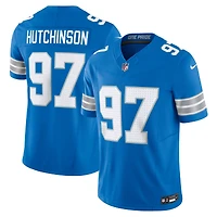 Maillot Nike Aidan Hutchinson bleu pour homme des Detroit Lions, édition limitée, Vapor F.U.S.E.