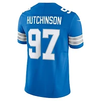 Maillot Nike Aidan Hutchinson bleu pour homme des Detroit Lions, édition limitée, Vapor F.U.S.E.