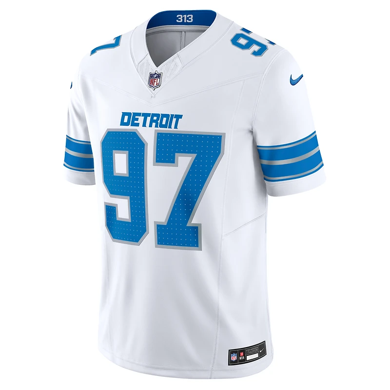 Nike Aidan Hutchinson pour homme Blanc Detroit Lions Vapor F.U.S.E. Maillot limité