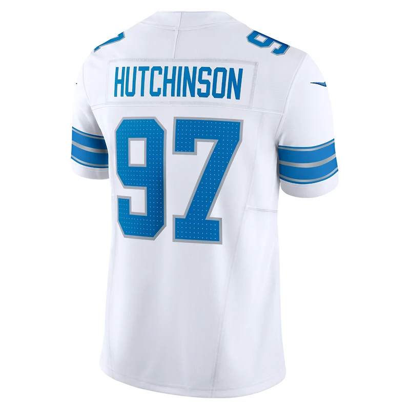 Nike Aidan Hutchinson pour homme Blanc Detroit Lions Vapor F.U.S.E. Maillot limité