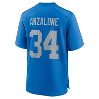 Men's Nike Alex Anzalone  Blue Detroit Lions Alternate Game Jersey