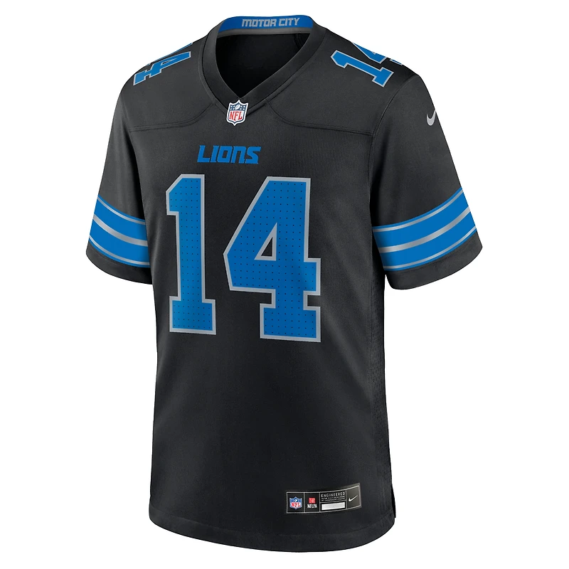 Men's Nike Amon-Ra St. Brown Black Detroit Lions 2nd Alternate Game Jersey