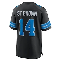 Maillot de match Nike Amon-Ra St. Brown bleu Detroit Lions pour homme