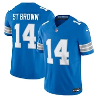Men's Nike Amon-Ra St. Brown Blue Detroit Lions Vapor F.U.S.E. Limited Jersey