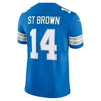 Men's Nike Amon-Ra St. Brown Blue Detroit Lions Vapor F.U.S.E. Limited Jersey