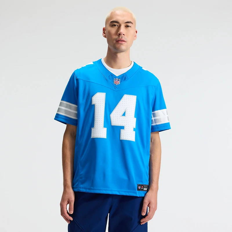 Men's Nike Amon-Ra St. Brown Blue Detroit Lions Vapor F.U.S.E. Stitched Limited Jersey