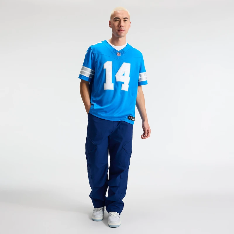 Men's Nike Amon-Ra St. Brown Blue Detroit Lions Vapor F.U.S.E. Stitched Limited Jersey