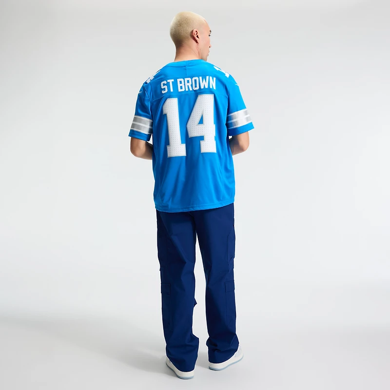 Maillot Nike Amon-Ra St. marron et bleu Detroit Lions Vapor F.U.S.E. édition limitée cousue pour homme