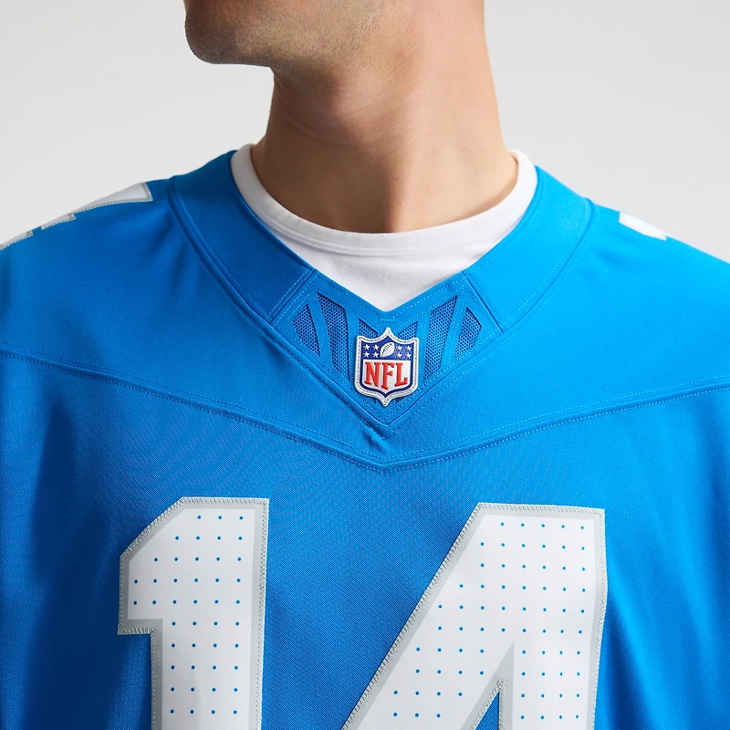 Men's Nike Amon-Ra St. Brown Blue Detroit Lions Vapor F.U.S.E. Stitched Limited Jersey