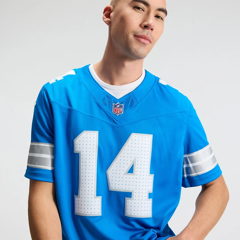 Men's Nike Amon-Ra St. Brown Blue Detroit Lions Vapor F.U.S.E. Stitched Limited Jersey