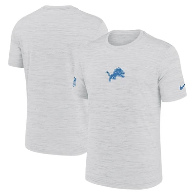 T-shirt Nike Ash Detroit Lions Sideline Velocity Dri-FIT pour homme