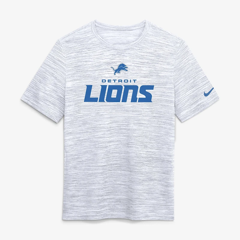 Men's Nike Ash Detroit Lions Velocity Endurance Run Dri-FIT T-Shirt