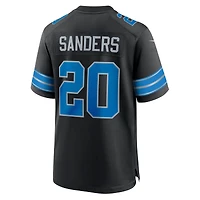 Men's Nike Barry Sanders Black Detroit Lions 2nd Alternate Retired Player Game Jersey