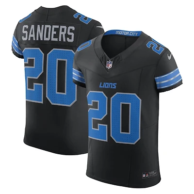 Men's Nike Barry Sanders Black Detroit Lions Alternate Vapor F.U.S.E. Elite Jersey