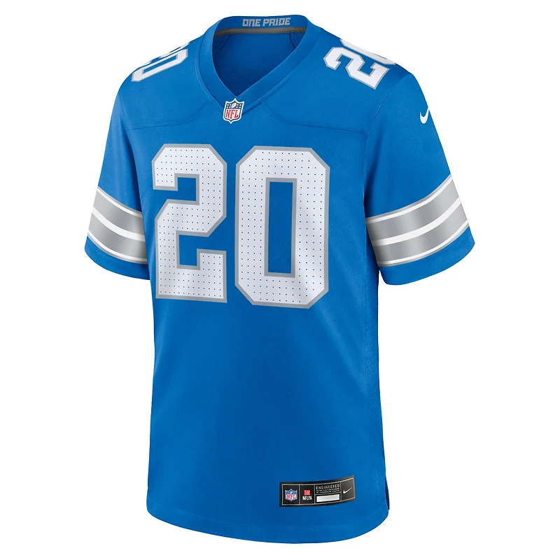 Maillot de match joueur retraité Nike Barry Sanders des Detroit Lions pour homme, bleu