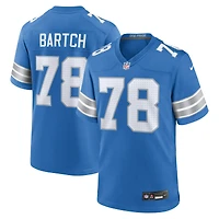 Men's Nike Ben Bartch  Blue Detroit Lions Team Game Jersey