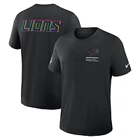 Men's Nike Black Detroit Lions 2025 NFL Crucial Catch Tri-Blend Dri-FIT T-Shirt