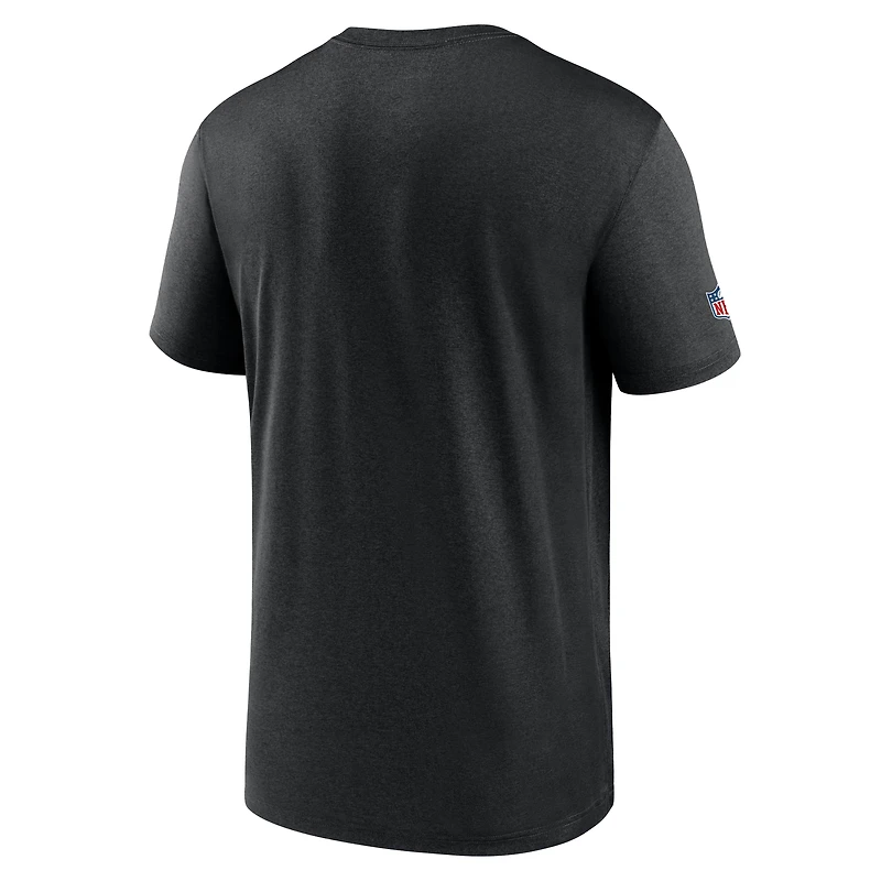 Men's Nike Black Detroit Lions Alt Legend Small Logo Dri-FIT T-Shirt