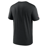 Men's Nike Black Detroit Lions Alt Legend Small Logo Dri-FIT T-Shirt