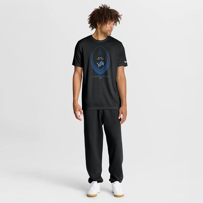 Men's Nike Black Detroit Lions Big & Tall Legend Icon Dri-FIT T-Shirt