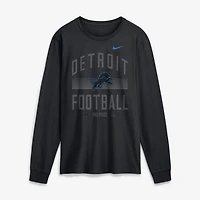 Men's Nike Black Detroit Lions Essential Long Sleeve T-Shirt