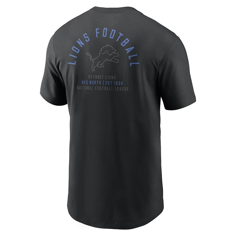 T-shirt Nike Essential Detroit Lions noir pour homme