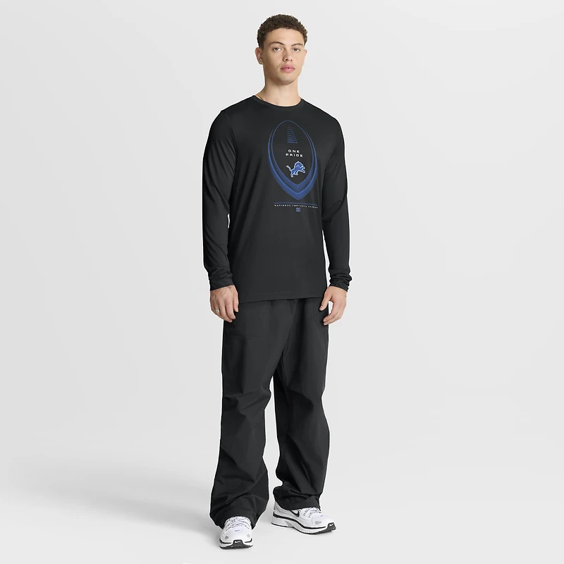 Men's Nike Black Detroit Lions Legend Icon Dri-FIT Long Sleeve T-Shirt