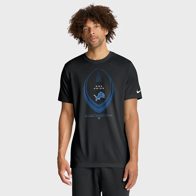 T-shirt Nike Dri-FIT Legend Icon bleu Detroit Lions pour homme