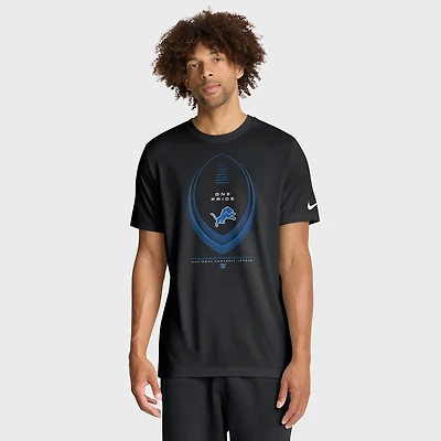 T-shirt Nike Dri-FIT Legend Icon bleu Detroit Lions pour homme