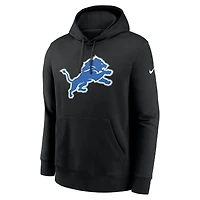 Men's Nike Black Detroit Lions Primetime Club Logo Hoodie