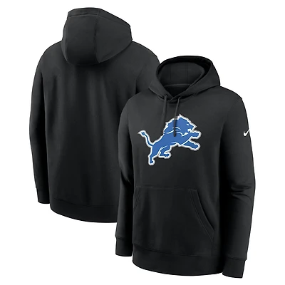 Men's Nike Black Detroit Lions Primetime Club Logo Hoodie
