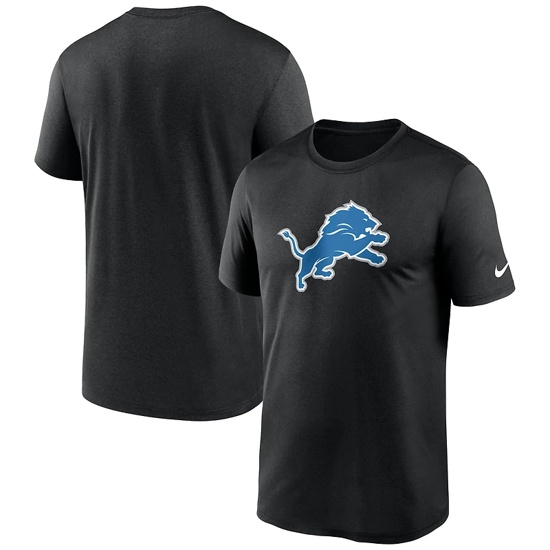 T-shirt Nike Dri-FIT Primetime Legend des Lions de Détroit noirs pour homme