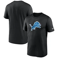 T-shirt Nike Dri-FIT Primetime Legend des Lions de Détroit noirs pour homme