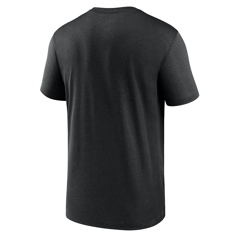 T-shirt Nike Dri-FIT Primetime Legend des Lions de Détroit noirs pour homme