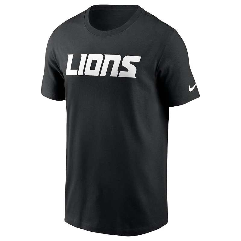 Men's Nike Detroit Lions Primetime Wordmark Essential T-Shirt