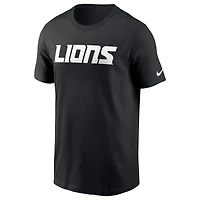 Men's Nike Detroit Lions Primetime Wordmark Essential T-Shirt