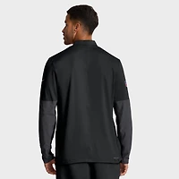 Pull Nike noir à demi-zip pour homme Detroit Lions Sideline Dri-FIT