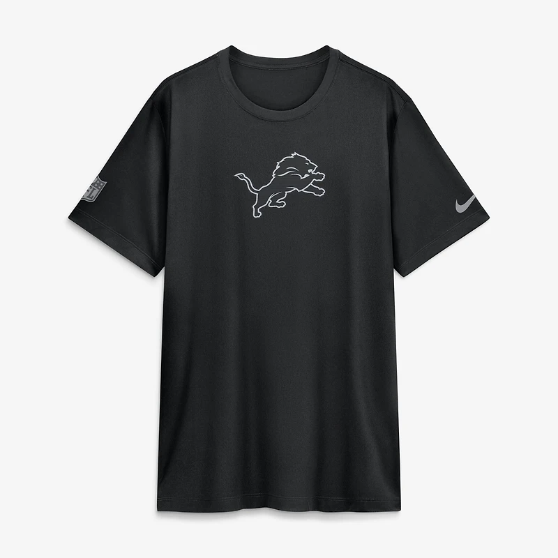 T-shirt Nike Legend Dri-FIT noir Detroit Lions Sideline pour homme