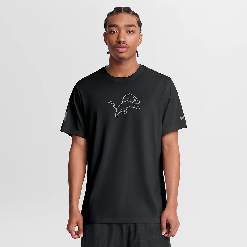 Men's Nike Black Detroit Lions Sideline Lead The Charge Legend Dri-FIT T-Shirt