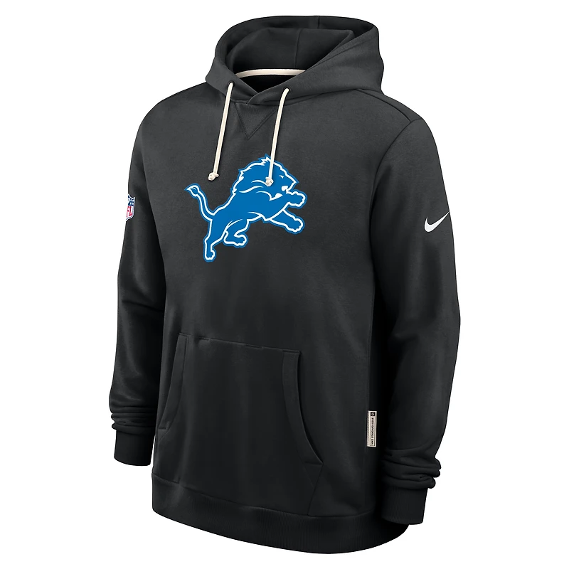 Men's Nike Black Detroit Lions Sideline Standard Issue Alt 2 Dri-FIT Hoodie