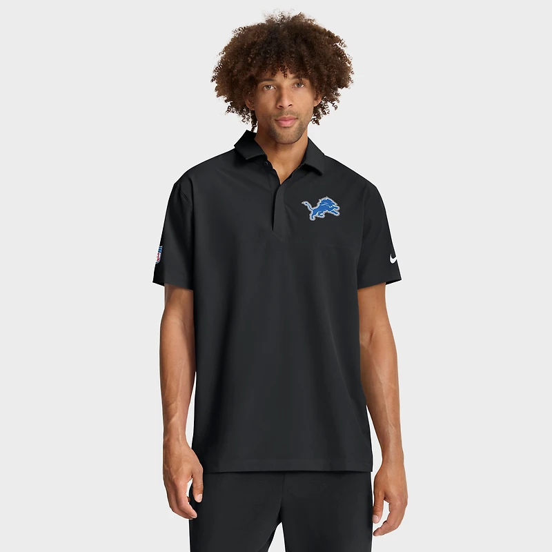 Polo tissé Nike Dri-FIT blanc Detroit Lions pour homme