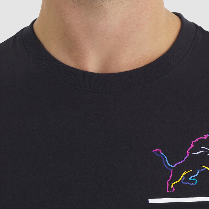 T-shirt Nike noir Detroit Lions Tall 2025 NFL Crucial Catch Tri-Blend Dri-FIT pour homme