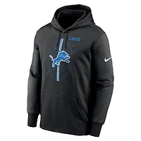 Sweat à capuche Nike pour hommes, noir, Detroit Lions Team Performance, pull
