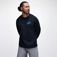 Men's Nike Black Detroit Lions Tech Fleece Raglan Sweatshirt