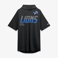 Men's Nike Black Detroit Lions Tri-Blend Hooded T-Shirt